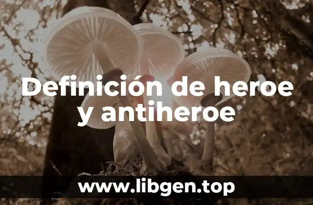 Definición de heroe y antiheroe