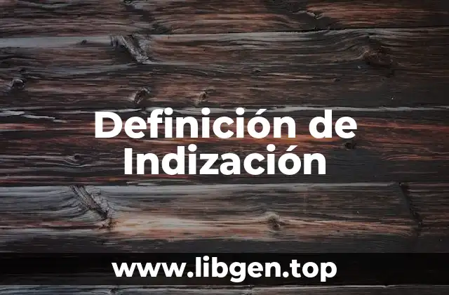 Ejemplos de Indización