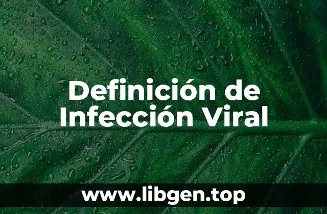 Definición de Infección Viral