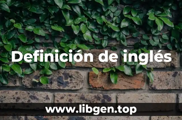 Definición técnica de inglés