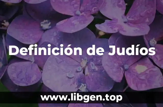 Definición de Judíos
