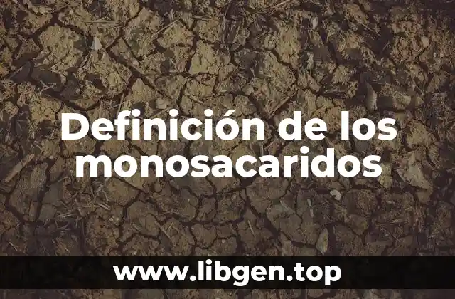 Definición de los monosacaridos
