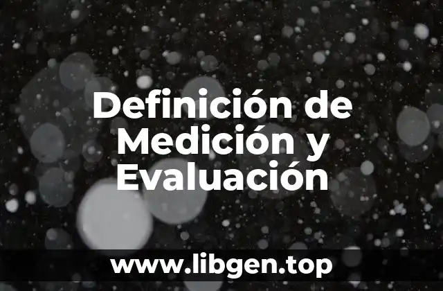 Ejemplos de Medición y Evaluación