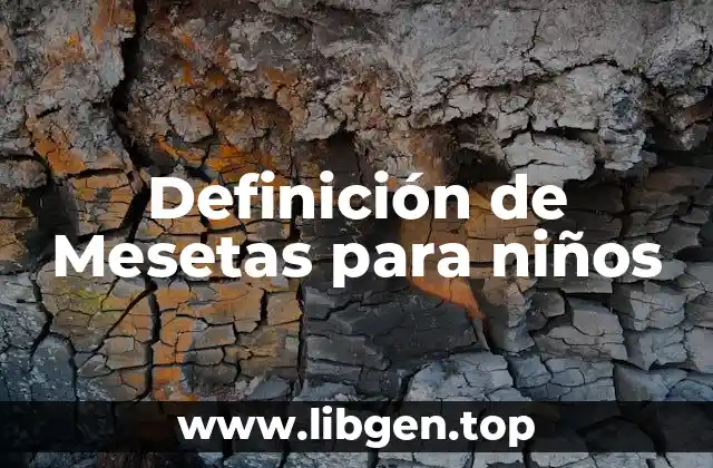Definición de Mesetas para niños