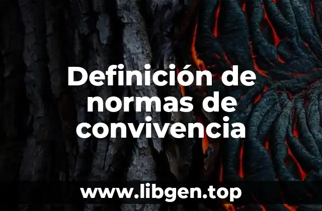 Definición de normas de convivencia