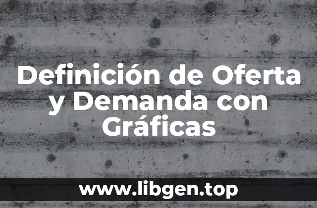Definición de Oferta y Demanda con Gráficas