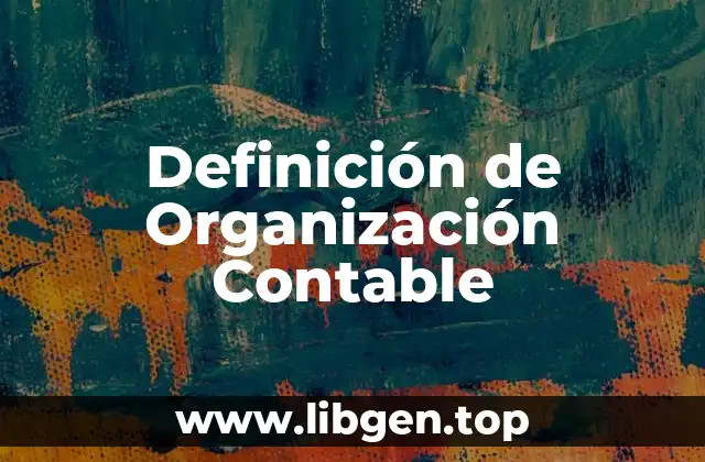 Definición de Organización Contable
