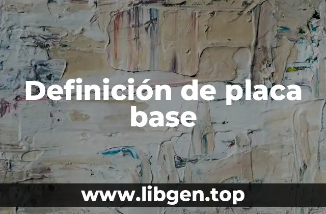 Definición de placa base