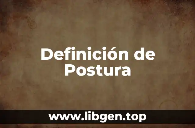 Definición de Postura