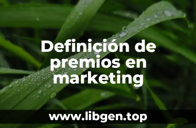 Definición de premios en marketing