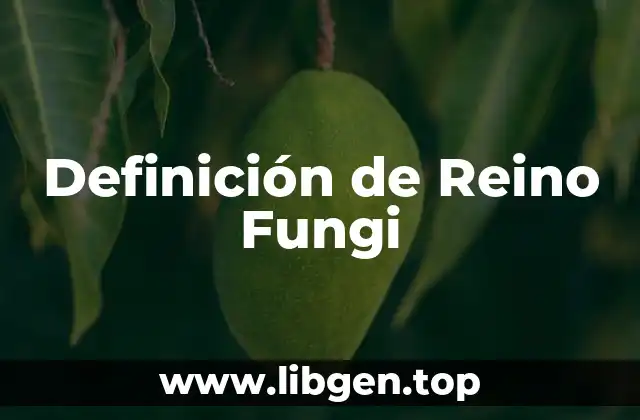 Definición de Reino Fungi
