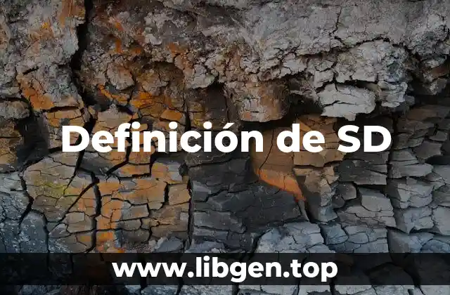 Definición técnica de SD