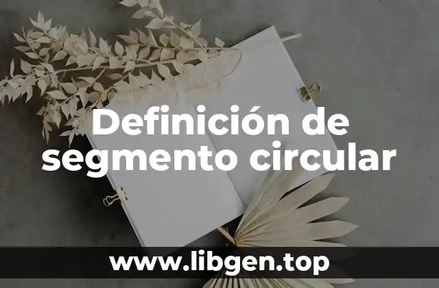 Definición de segmento circular