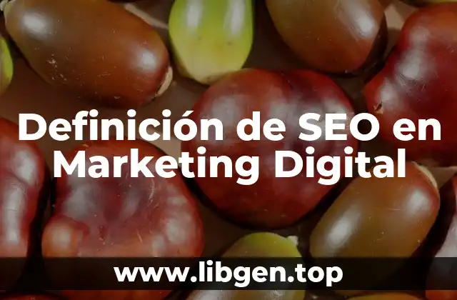 Definición de SEO en Marketing Digital