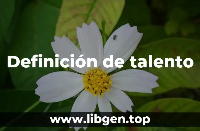 Definición de talento
