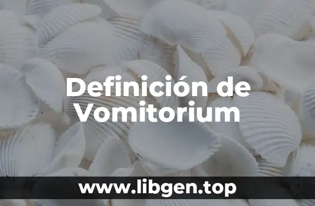 Definición de Vomitorium