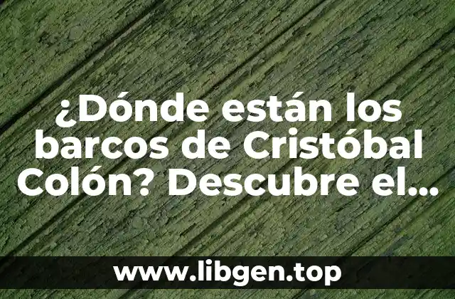 ¿Dónde están los barcos de Cristóbal Colón? Descubre el misterio de la flota perdida