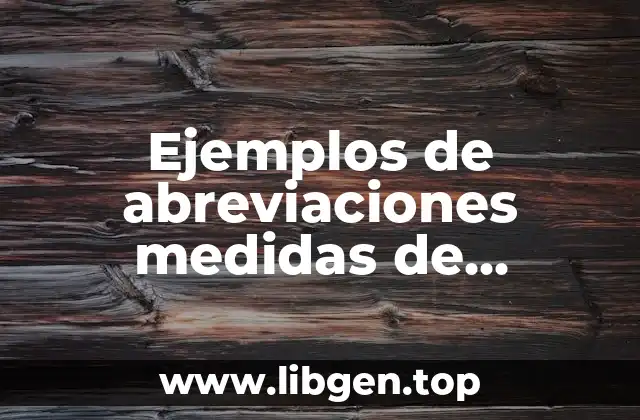 Ejemplos de abreviaciones medidas de superficie