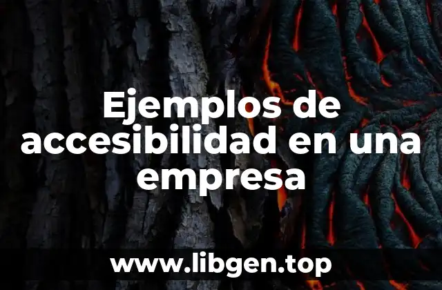 Ejemplos de accesibilidad en una empresa