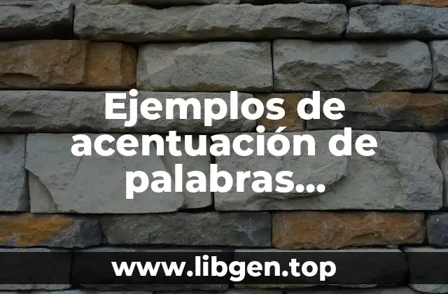 Ejemplos de acentuación de palabras compuestas sin guion