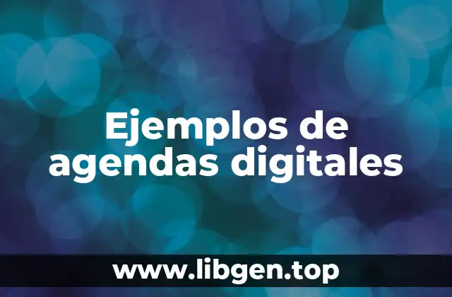 Ejemplos de agendas digitales
