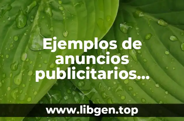 Ejemplos de anuncios publicitarios surgente