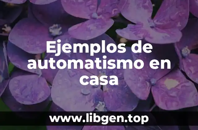 Ejemplos de automatismo en casa