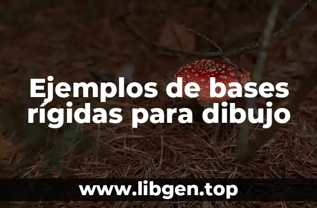 Ejemplos de bases rígidas para dibujo