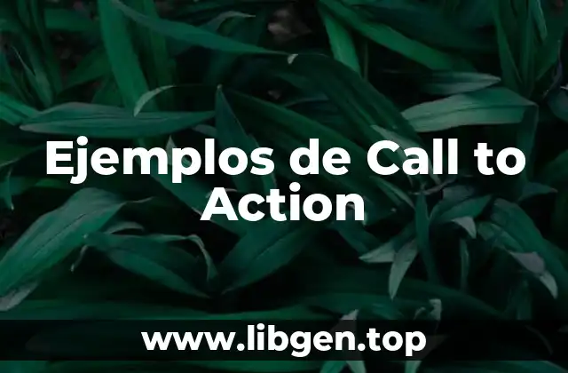 Ejemplos de Call to Action