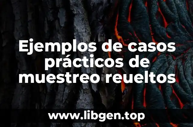 Ejemplos de casos prácticos de muestreo reueltos