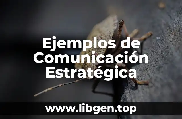 Ejemplos de Comunicación Estratégica