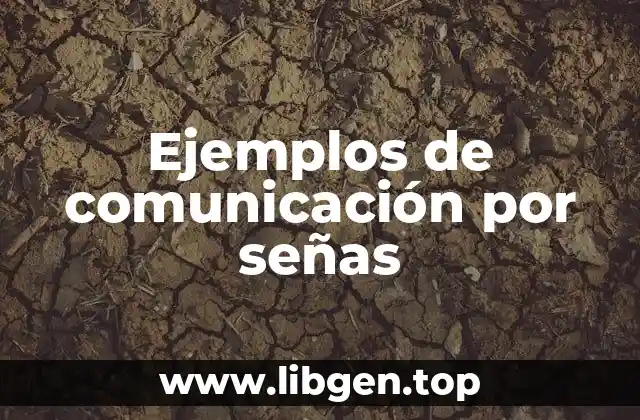 Ejemplos de comunicación por señas