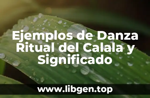 Ejemplos de Danza Ritual del Calala y Significado