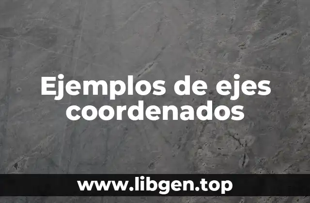 Ejemplos de ejes coordenados
