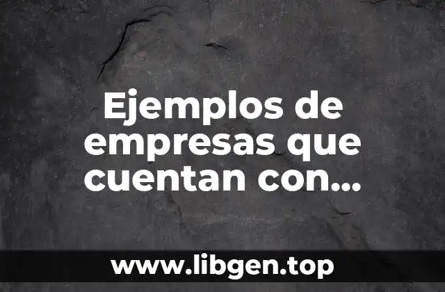 Ejemplos de empresas que cuentan con subcidiaria propia