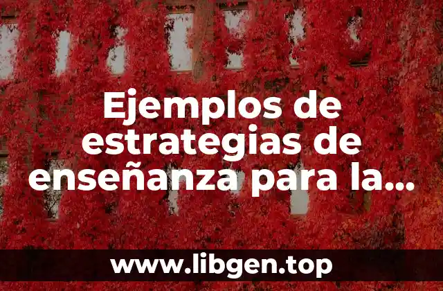Ejemplos de estrategias de enseñanza para la autorregulación en preescolar