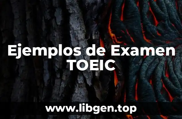 Ejemplos de Examen TOEIC