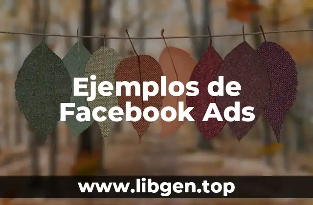 Ejemplos de Facebook Ads