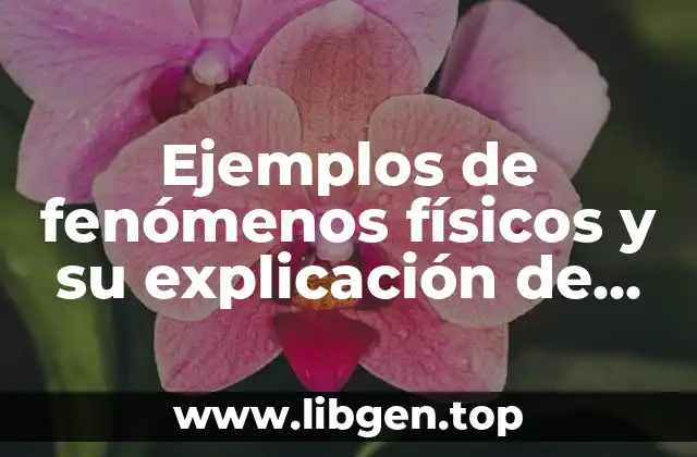 Ejemplos de fenómenos físicos