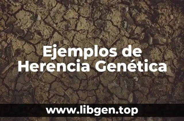 Ejemplos de Herencia Genética