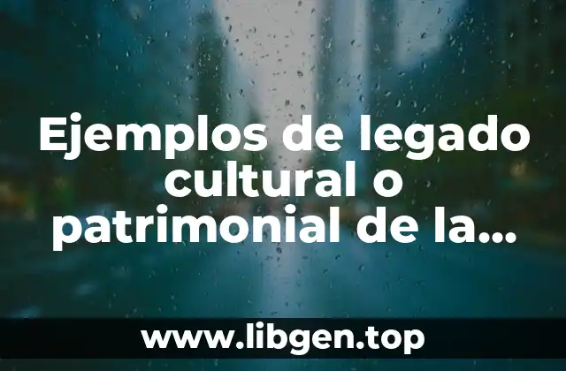 Ejemplos de legado cultural o patrimonial de la cultura olmeca