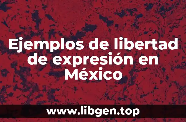 Ejemplos de libertad de expresión en México