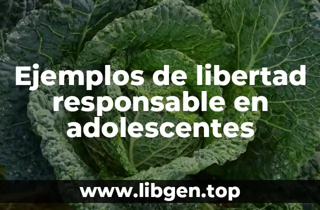 Ejemplos de libertad responsable en adolescentes