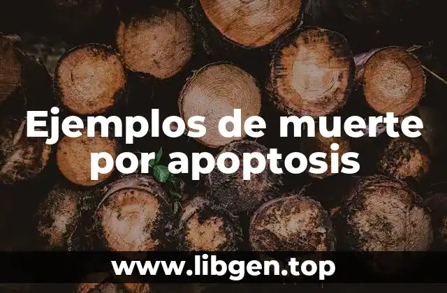 Ejemplos de muerte por apoptosis