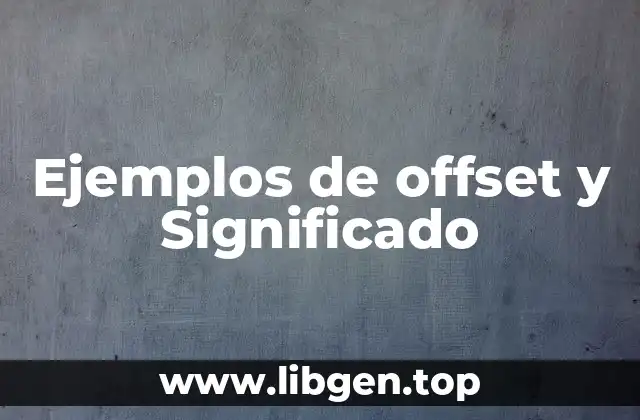 Ejemplos de offset