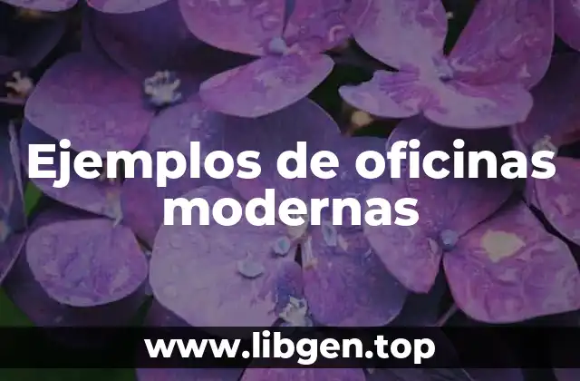 Ejemplos de oficinas modernas