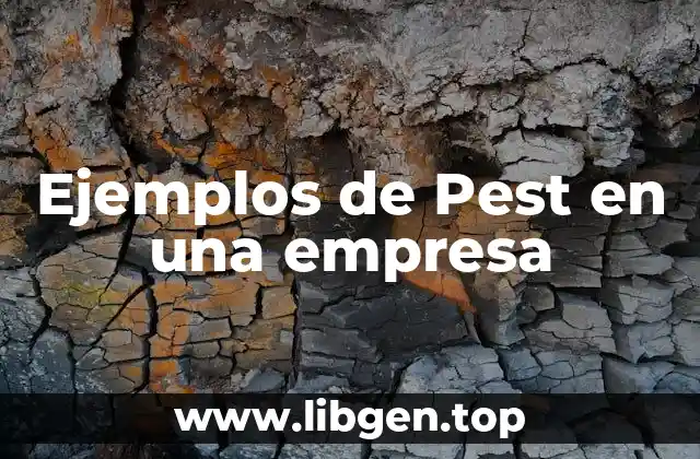 Ejemplos de Pest en una empresa