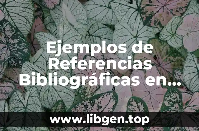 Ejemplos de Referencias Bibliográficas en Formato APA de Artículos
