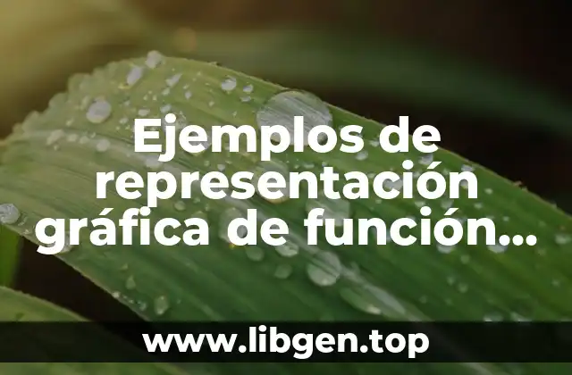 Ejemplos de representación gráfica de función real de variable real