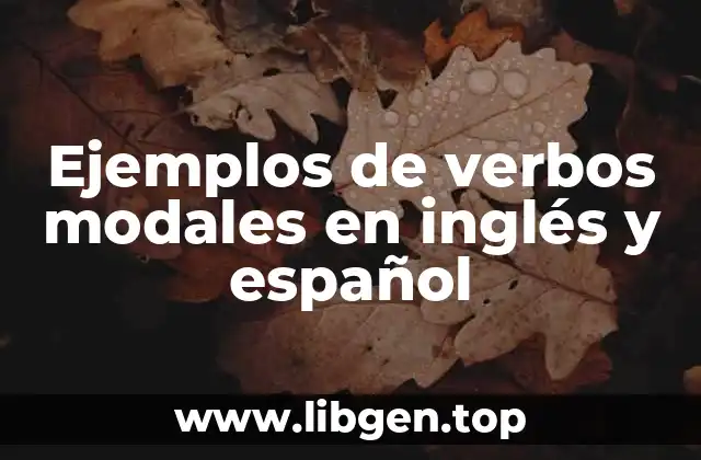 Ejemplos de verbos modales en inglés y español